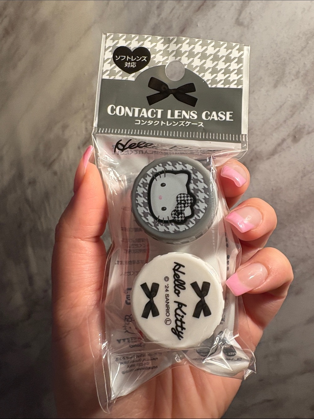 NEW** SANRIO - Hello Kitty 🎀🩶 Contact Lens Case Set